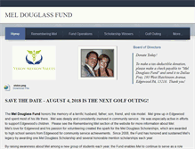 Tablet Screenshot of meldouglassfund.org